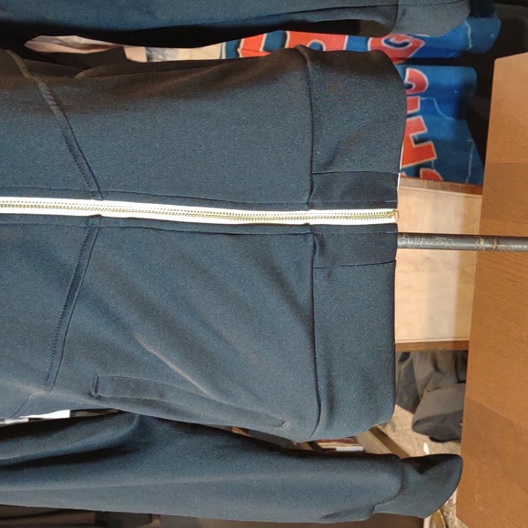 💋 Addias Jacket Womens Medium Forza Milan Full Zip Black Gold Stitched Patched - Picture 2 of 7